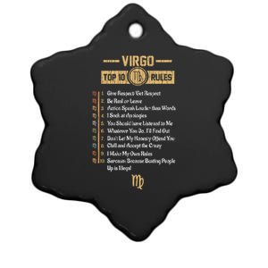 Zodiac Sign Funny Top 10 Rules Of Virgo Horoscope Birthday Great Gift Ceramic Star Ornament