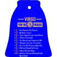 Zodiac Sign Funny Top 10 Rules Of Virgo Horoscope Birthday Great Gift Ceramic Bell Ornament