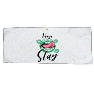 Zodiac Sign Funny Virgo Slay Graphic Cute Gift Large Microfiber Waffle Golf Towel