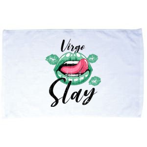 Zodiac Sign Funny Virgo Slay Graphic Cute Gift Microfiber Hand Towel