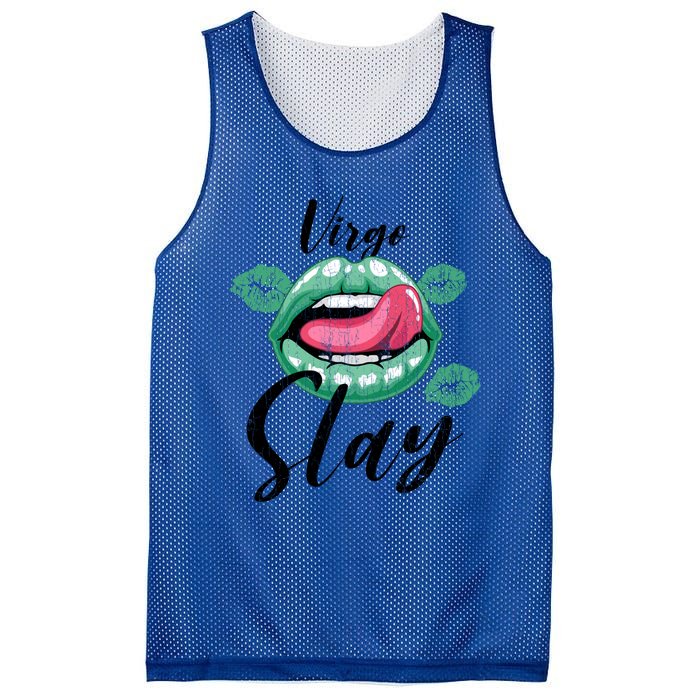 Zodiac Sign Funny Virgo Slay Graphic Gift Mesh Reversible Basketball Jersey Tank