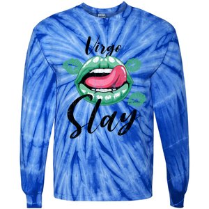 Zodiac Sign Funny Virgo Slay Graphic Gift Tie-Dye Long Sleeve Shirt