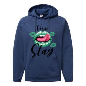 Zodiac Sign Funny Virgo Slay Graphic Gift Performance Fleece Hoodie