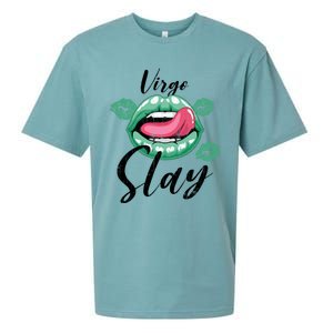 Zodiac Sign Funny Virgo Slay Graphic Gift Sueded Cloud Jersey T-Shirt