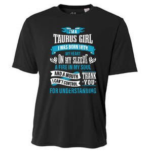 Zodiac Sign Funny Im A Taurus Girl Graphic Cooling Performance Crew T-Shirt