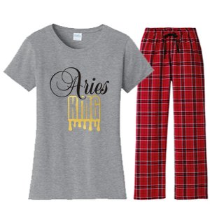 Zodiac Sign Gift Women's Flannel Pajama Set