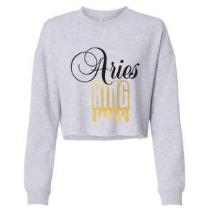 Zodiac Sign Gift Cropped Pullover Crew