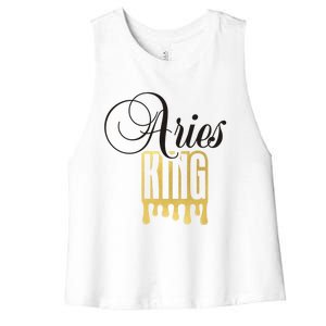 Zodiac Sign Gift Women's Racerback Cropped Tank