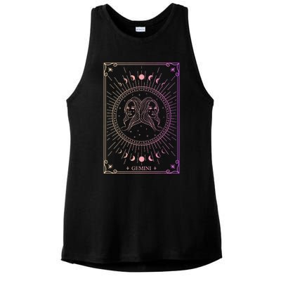 Zodiac Sign Gemini Wo May June Birthday Gemini Ladies PosiCharge Tri-Blend Wicking Tank