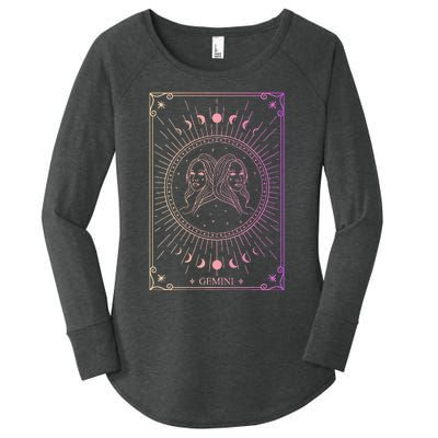 Zodiac Sign Gemini Wo May June Birthday Gemini Women's Perfect Tri Tunic Long Sleeve Shirt