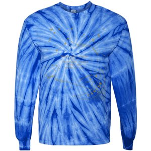 Zodiac Sign Gift Tie-Dye Long Sleeve Shirt