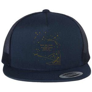 Zodiac Sign Gift Flat Bill Trucker Hat