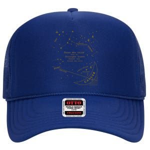 Zodiac Sign Gift High Crown Mesh Back Trucker Hat