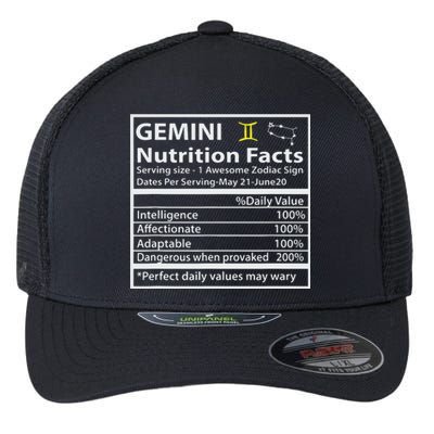 Zodiac Sign Gemini Astrologist Gift Gemini Flexfit Unipanel Trucker Cap