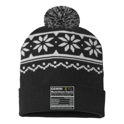 Zodiac Sign Gemini Astrologist Gift Gemini USA-Made Snowflake Beanie