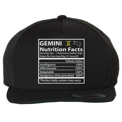 Zodiac Sign Gemini Astrologist Gift Gemini Wool Snapback Cap