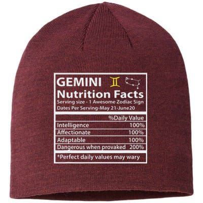 Zodiac Sign Gemini Astrologist Gift Gemini Sustainable Beanie