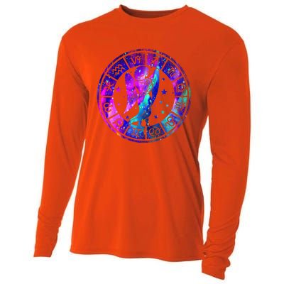 Zodiac Sign Horoscope Astrological Sign Astrology Virgo Gift Cooling Performance Long Sleeve Crew