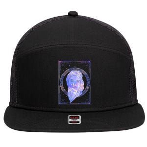 Zodiac Sign Horoscope Astrological Sign Astrology Virgo Gift 7 Panel Mesh Trucker Snapback Hat