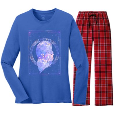 Zodiac Sign Horoscope Astrological Sign Astrology Virgo Gift Women's Long Sleeve Flannel Pajama Set 