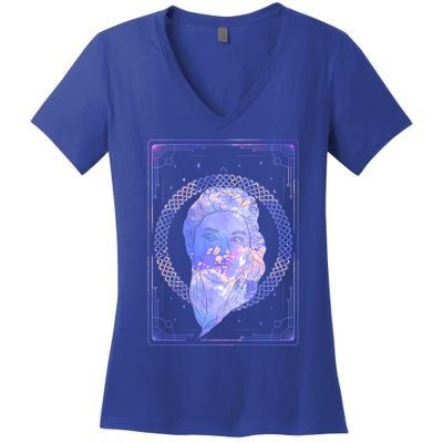 Zodiac Sign Horoscope Astrological Sign Astrology Virgo Gift Women's V-Neck T-Shirt