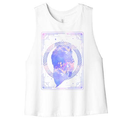 Zodiac Sign Horoscope Astrological Sign Astrology Virgo Gift Women's Racerback Cropped Tank