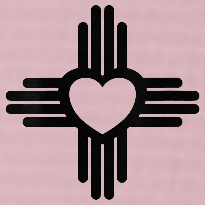 Zia Symbol Heart I Love New Mexico 25L Jumbo Tote