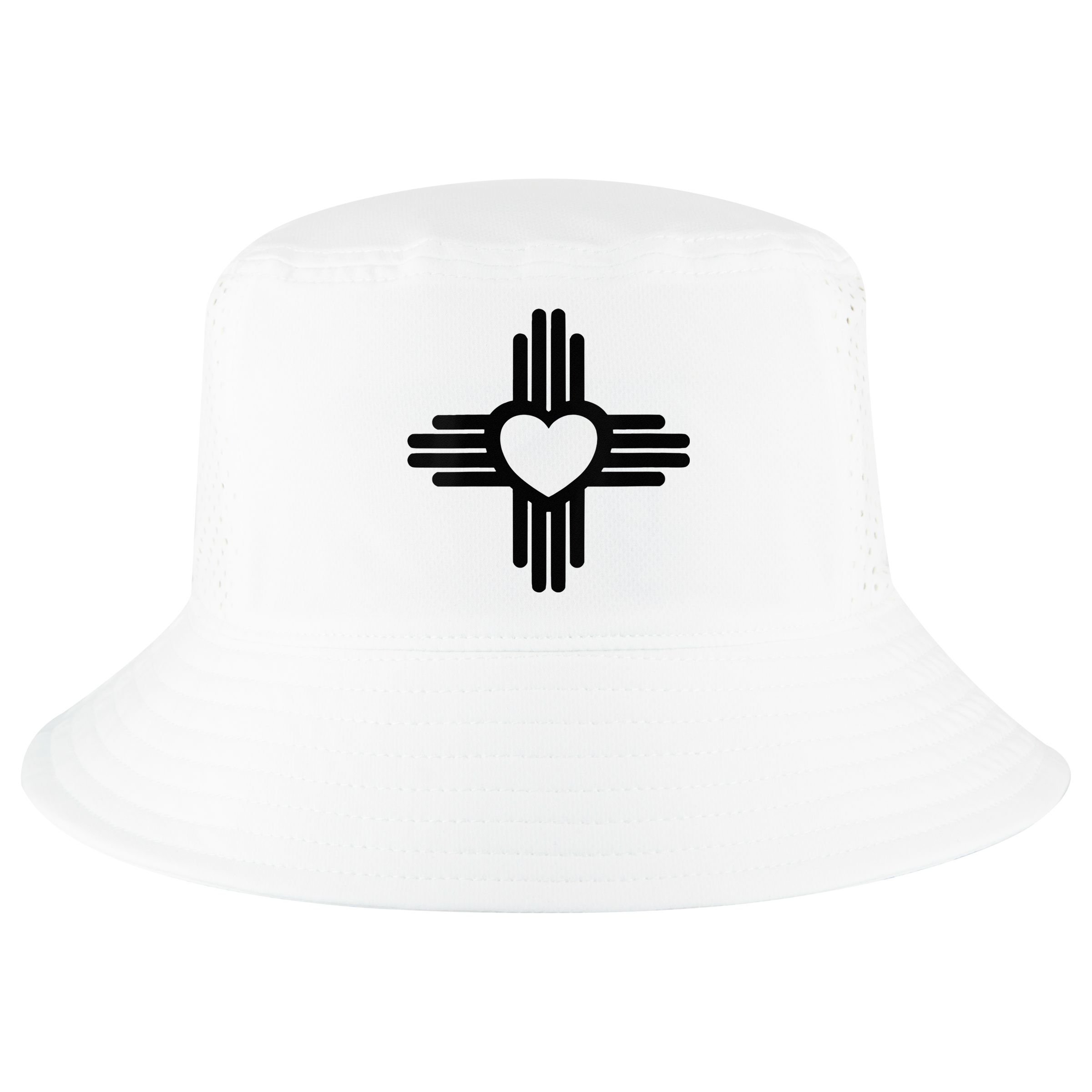Zia Symbol Heart I Love New Mexico Cool Comfort Performance Bucket Hat