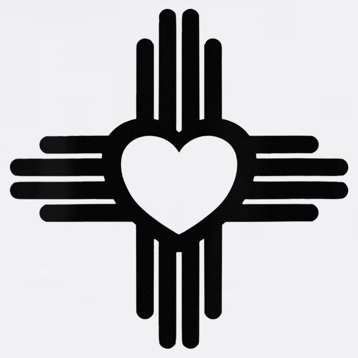 Zia Symbol Heart I Love New Mexico Cooling Performance Crew T-Shirt