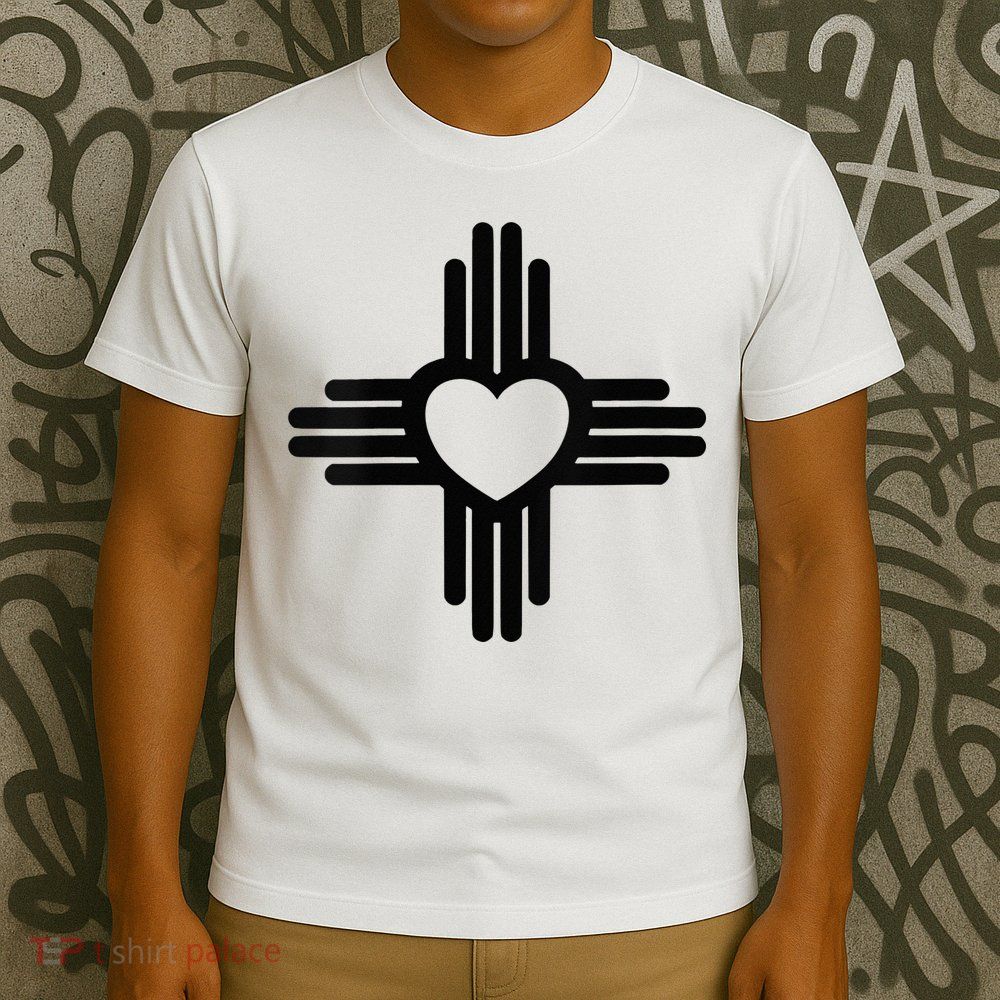 Zia Symbol Heart I Love New Mexico T-Shirt