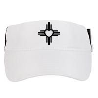 Zia Symbol Heart I Love New Mexico Adult Drive Performance Visor