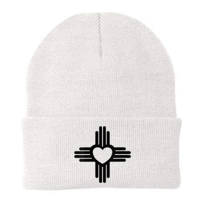 Zia Symbol Heart I Love New Mexico Beanie