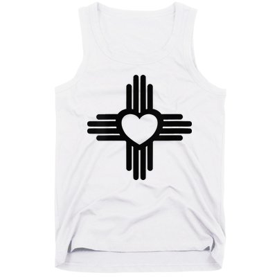 Zia Symbol Heart I Love New Mexico Tank Top