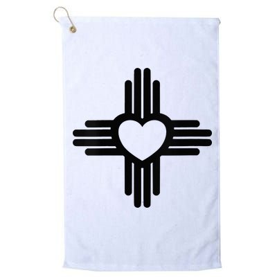 Zia Symbol Heart I Love New Mexico Golf Towel