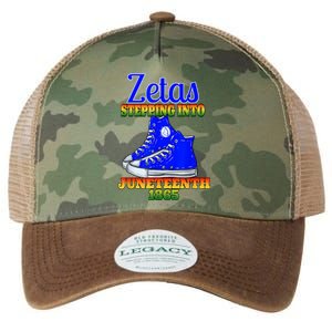 Zetas Stepping Into Juneteenth 1865 Finer Sisterhoods Line Legacy Tie Dye Trucker Hat