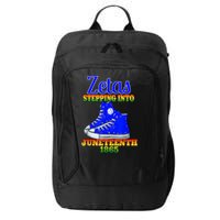 Zetas Stepping Into Juneteenth 1865 Finer Sisterhoods Line City Backpack