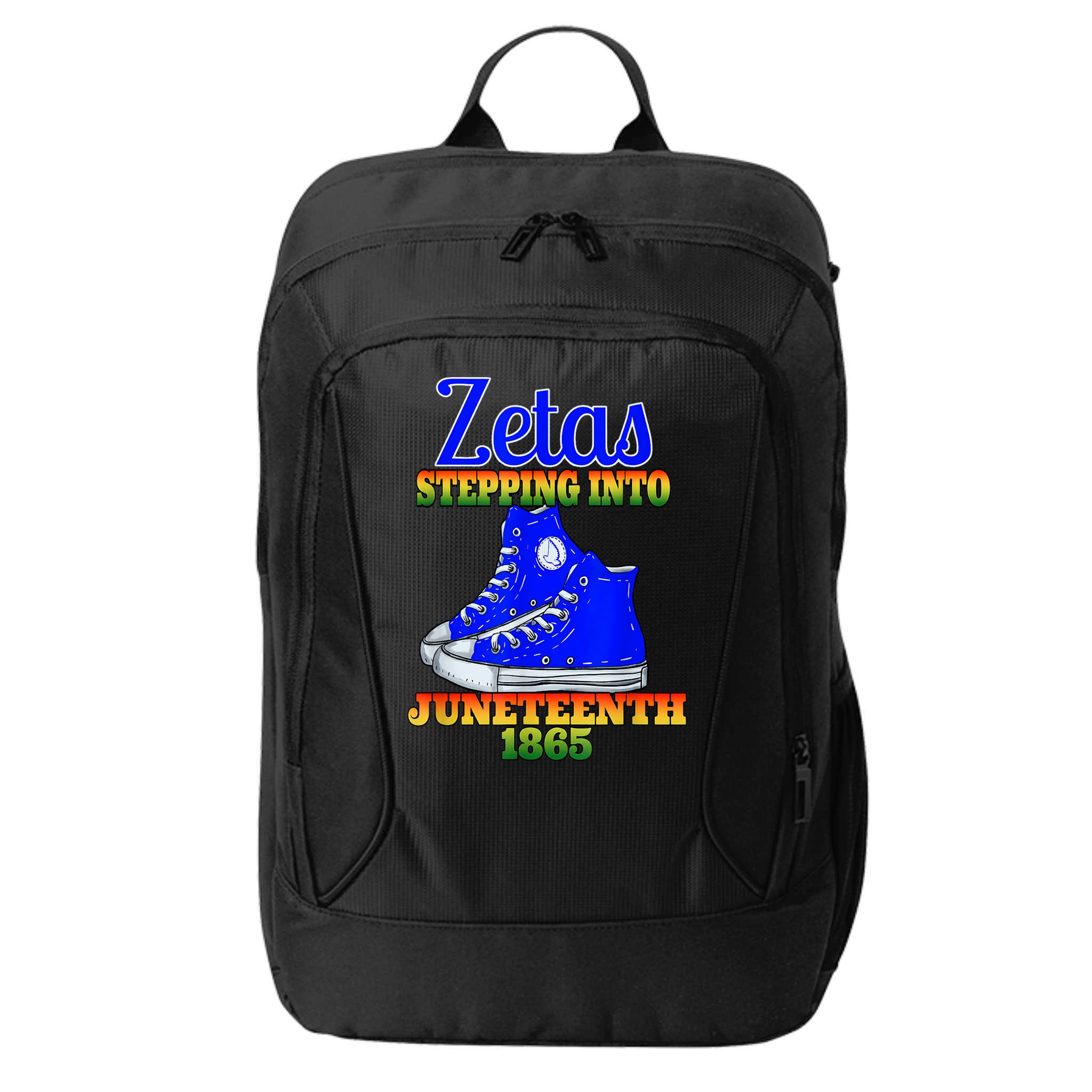 Zetas Stepping Into Juneteenth 1865 Finer Sisterhoods Line City Backpack