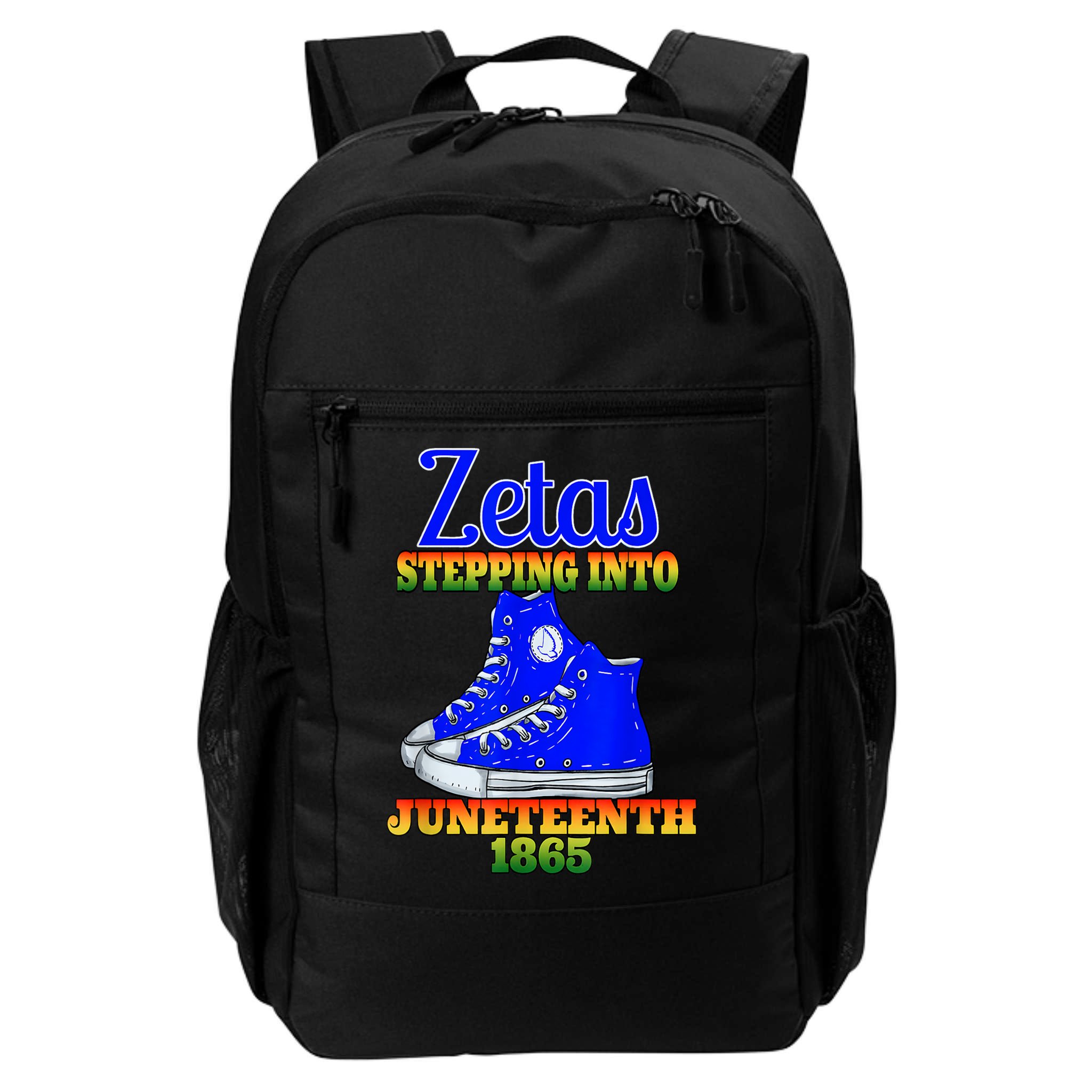 Zetas Stepping Into Juneteenth 1865 Finer Sisterhoods Line Backpack