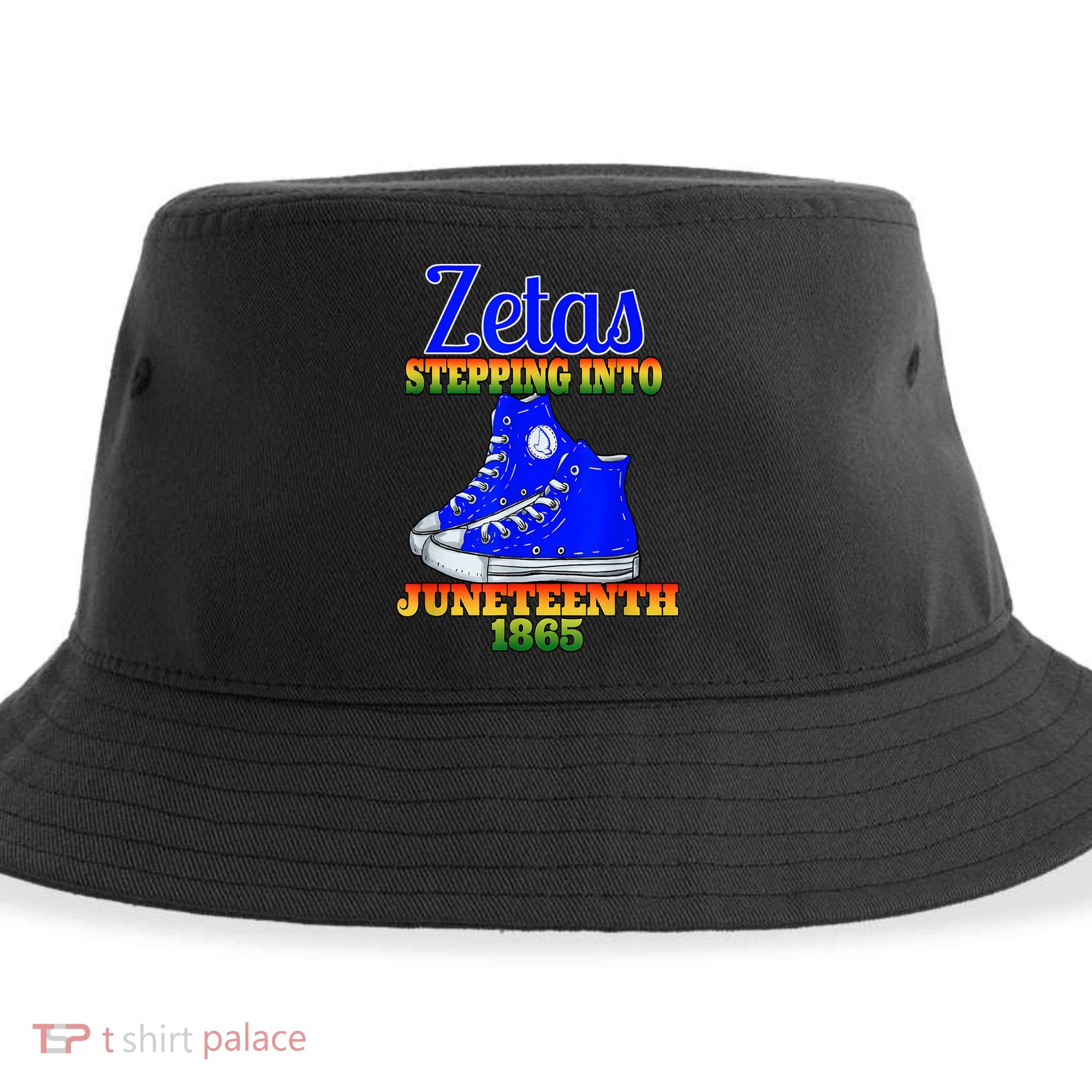Zetas Stepping Into Juneteenth 1865 Finer Sisterhoods Line Sustainable Bucket Hat