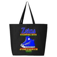 Zetas Stepping Into Juneteenth 1865 Finer Sisterhoods Line 25L Jumbo Tote