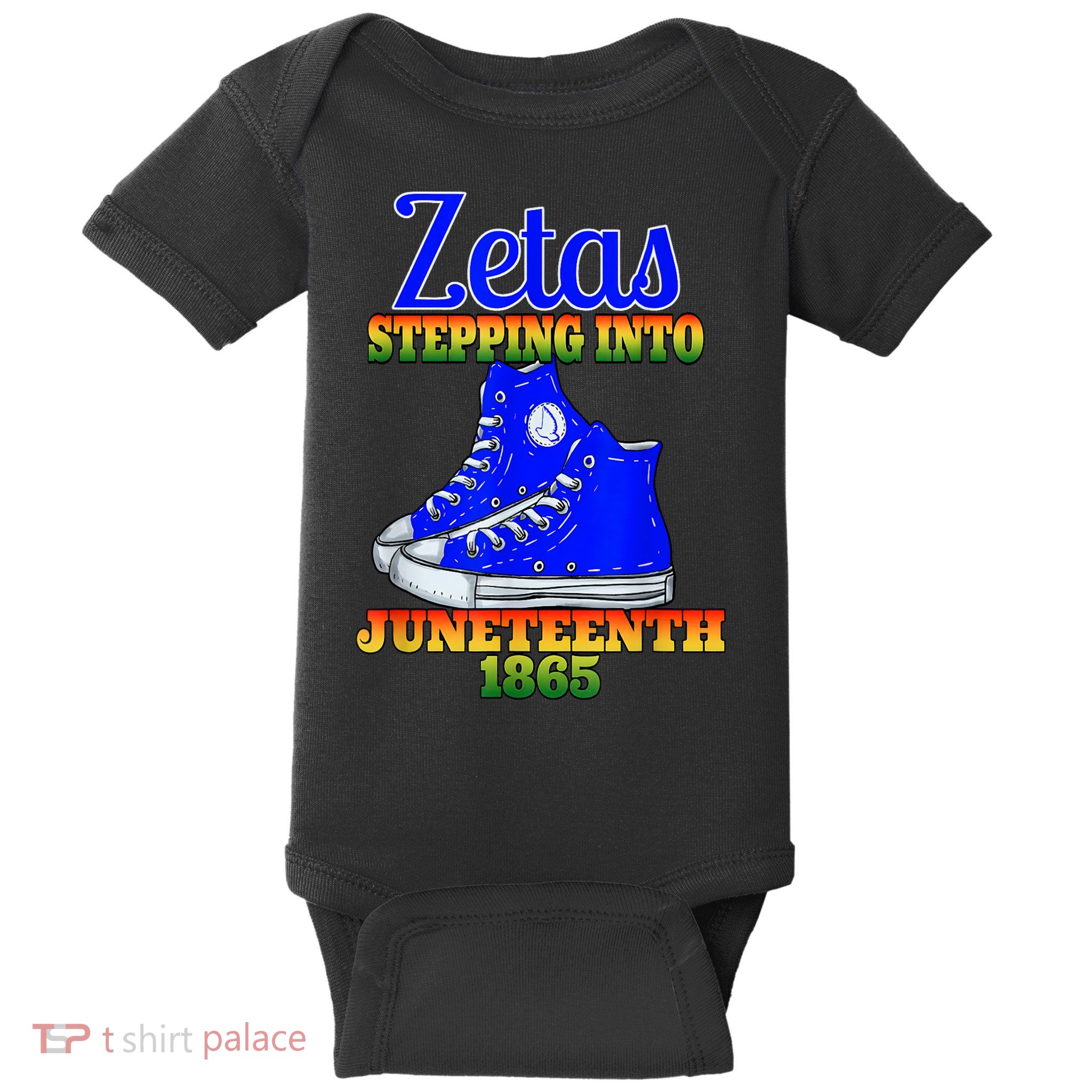 Zetas Stepping Into Juneteenth 1865 Finer Sisterhoods Line Baby Bodysuit