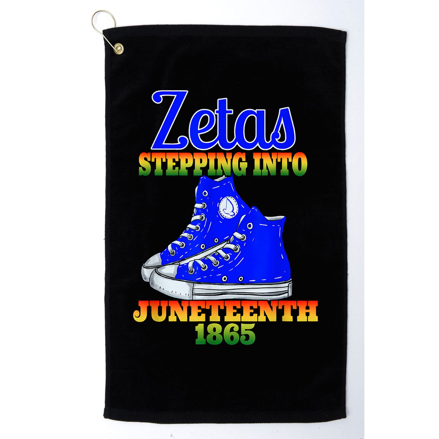 Zetas Stepping Into Juneteenth 1865 Finer Sisterhoods Line Golf Towel