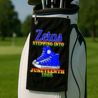 Zetas Stepping Into Juneteenth 1865 Finer Sisterhoods Line Golf Towel