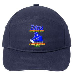 Zetas Stepping Into Juneteenth 1865 Finer Sisterhoods Line 7-Panel Snapback Hat