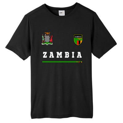 Zambia Sportsoccer Jersey Flag Football Africa Tall Fusion ChromaSoft Performance T-Shirt