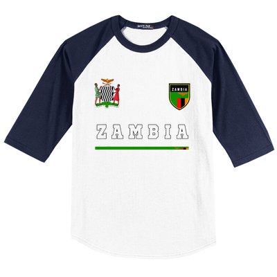 Zambia Sportsoccer Jersey Flag Football Africa Baseball Sleeve Shirt