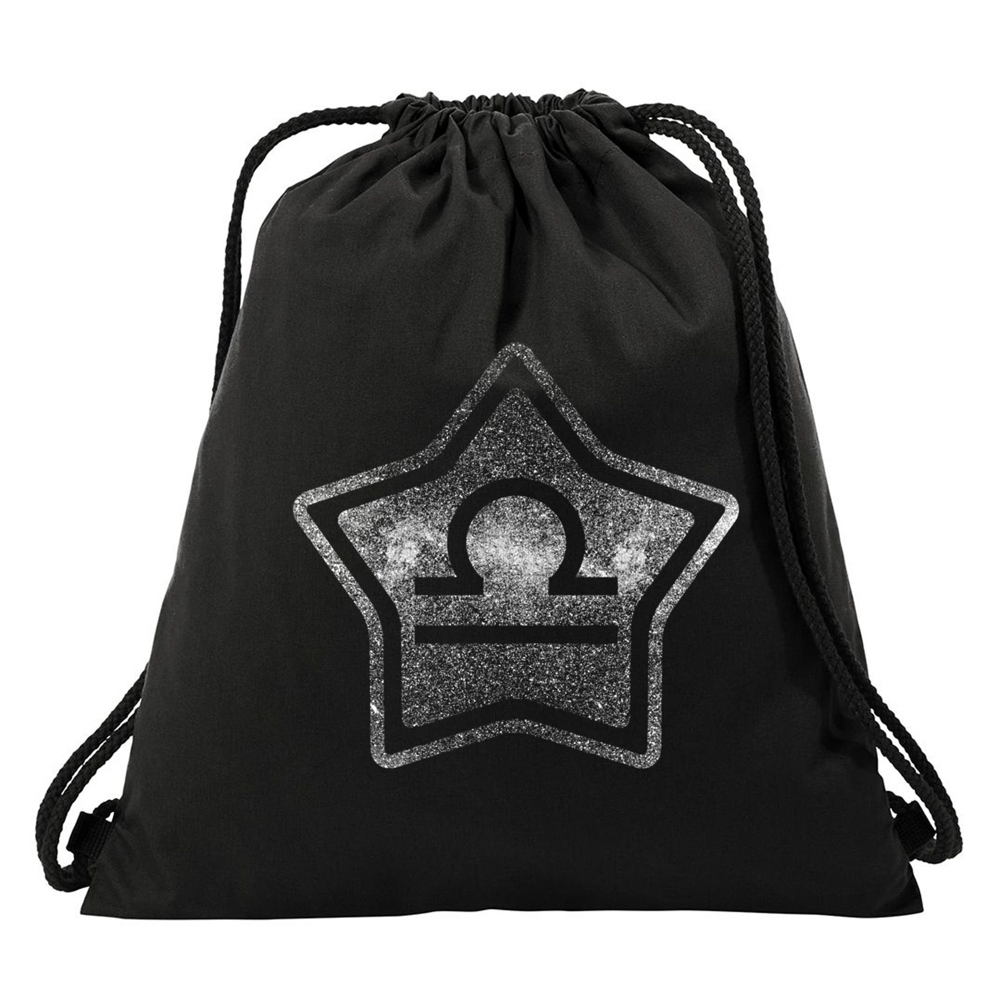 Zodiac Sign Libra Star 7 Zodiac Sign Gift Drawstring Bag