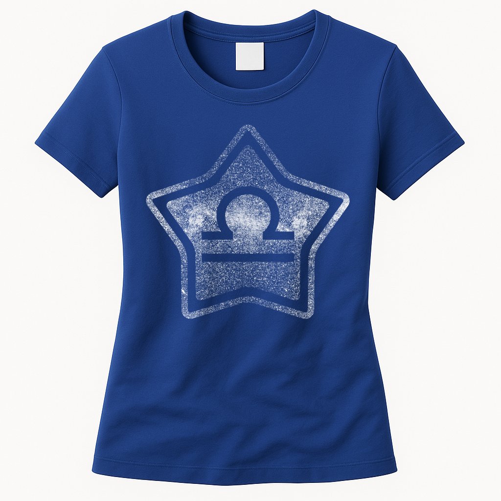 Zodiac Sign Libra Star 7 Zodiac Sign Gift Womens T-Shirt