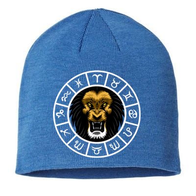 Zodiac Sign Leo Cool Gift Sustainable Beanie