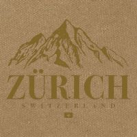 Zurich Switzerland Mountain Swiss Alps Cotton Canvas Backpack